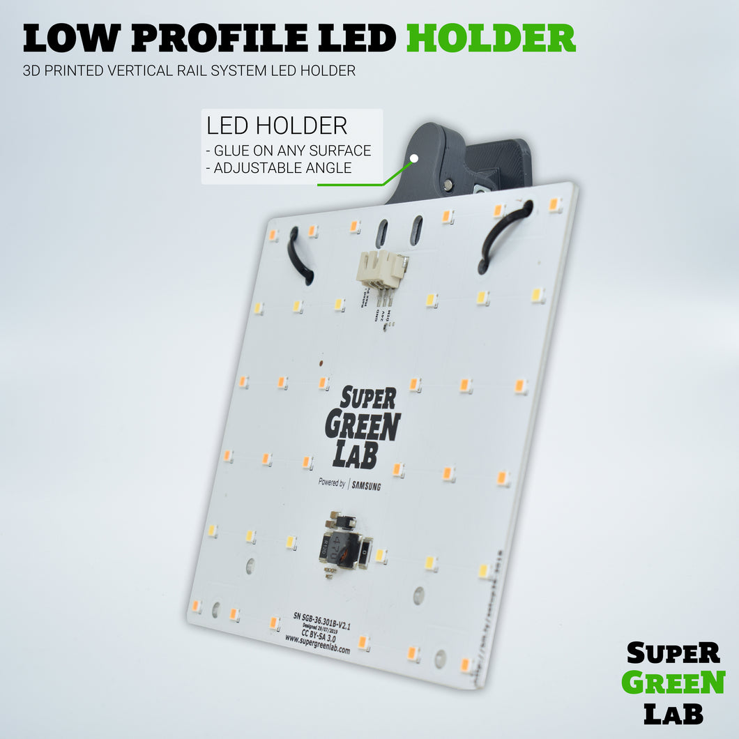 Low-profile LED holder